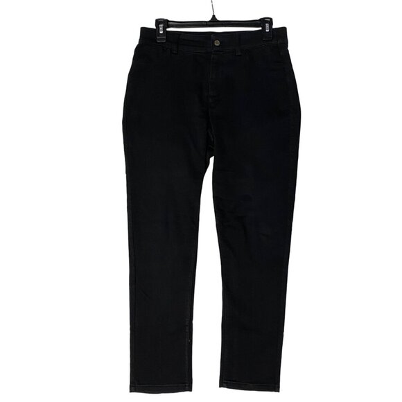 CALVIN‎ KLEIN BLACK STRETCH SOFT SKINNY JEANS SIZE 6 - Picture 1 of 6